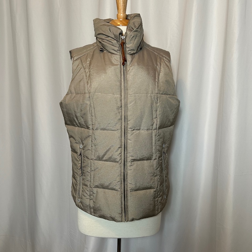 WOMEN'S EDDIE BAUER YUKON 550 PREMIUM GOOSE DOWN PUFFER VEST - SIZE LARGE
